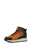 Geox Men Brown Lace-Up Fabric Boots | Derimod