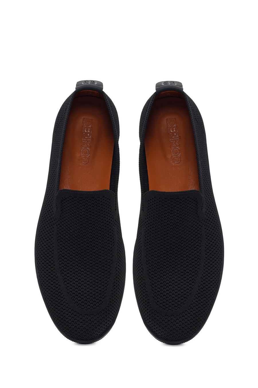 Men's Black Fabric Loafer