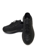 Erkek Siyah Kalın Tabanlı Deri Sneaker | Derimod