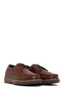 Male Brown Lace-up Thick-Soled Leather Casual Shoes | Derimod