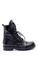 Women's Leather Stone Boots | Derimod