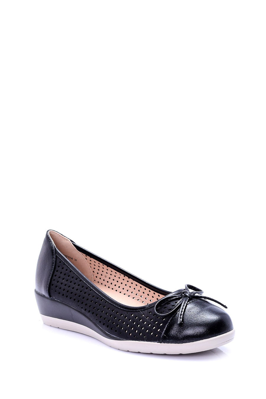 Women's Black Wedge Sole Shoes