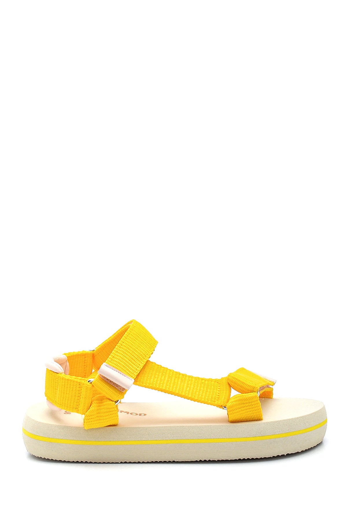 Kadın Sarı Düz Sandalet 21SFD14176F | Derimod