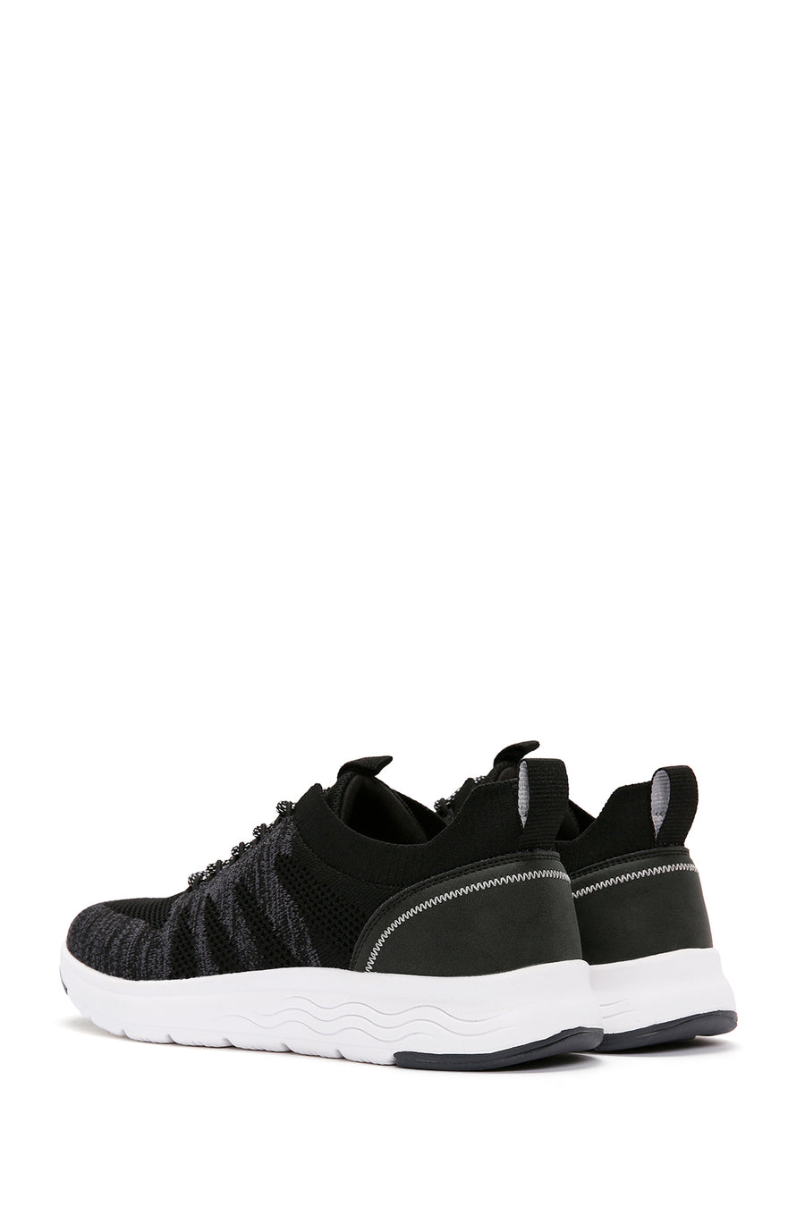 Derimod Zero Men's Black Lace-Up Thick Soled Fabric Sneaker