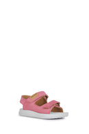 Geox Baby Girl Pink Lightfloppy Strappy Fabric Sandals | Derimod