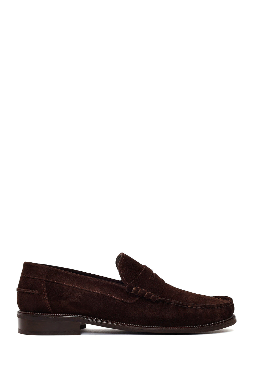 Erkek Kahverengi Süet Deri Casual Loafer