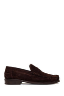Erkek Kahverengi Süet Deri Casual Loafer | Derimod