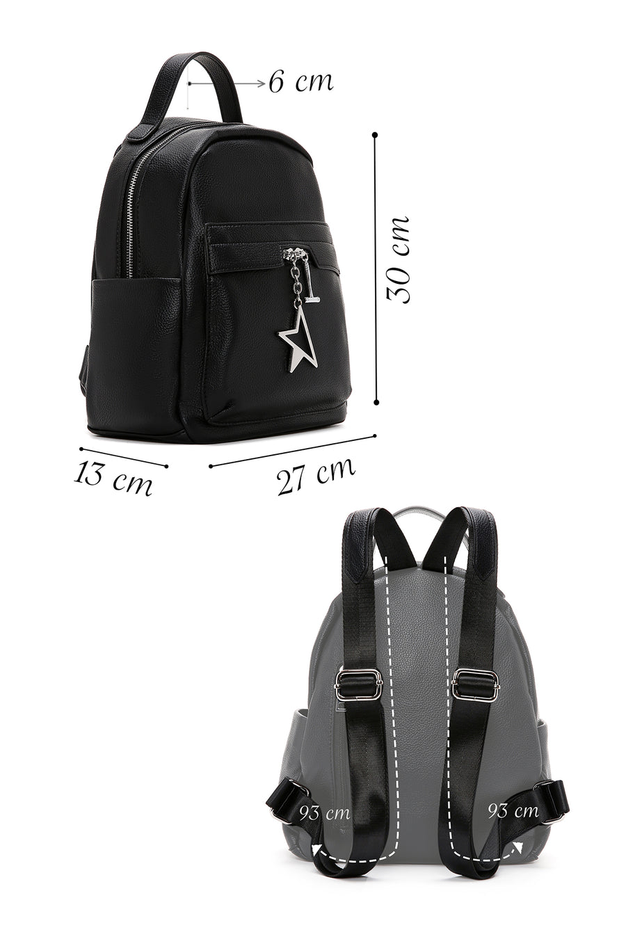 Women's Black Backpack