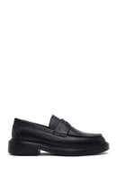 Erkek Siyah Deri Casual Loafer | Derimod