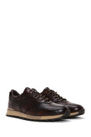 Men's Brown Leather Sneaker | Derimod