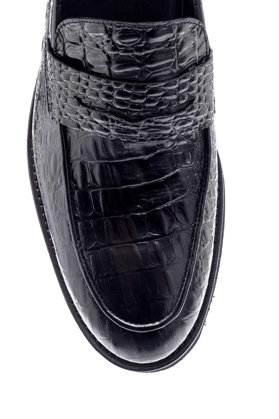 Men's Leather Crocodile Pattern Classic Loafer
