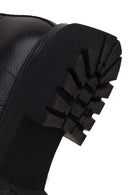 Male Black Lace-up Zip Closure Leather Casual Boots | Derimod