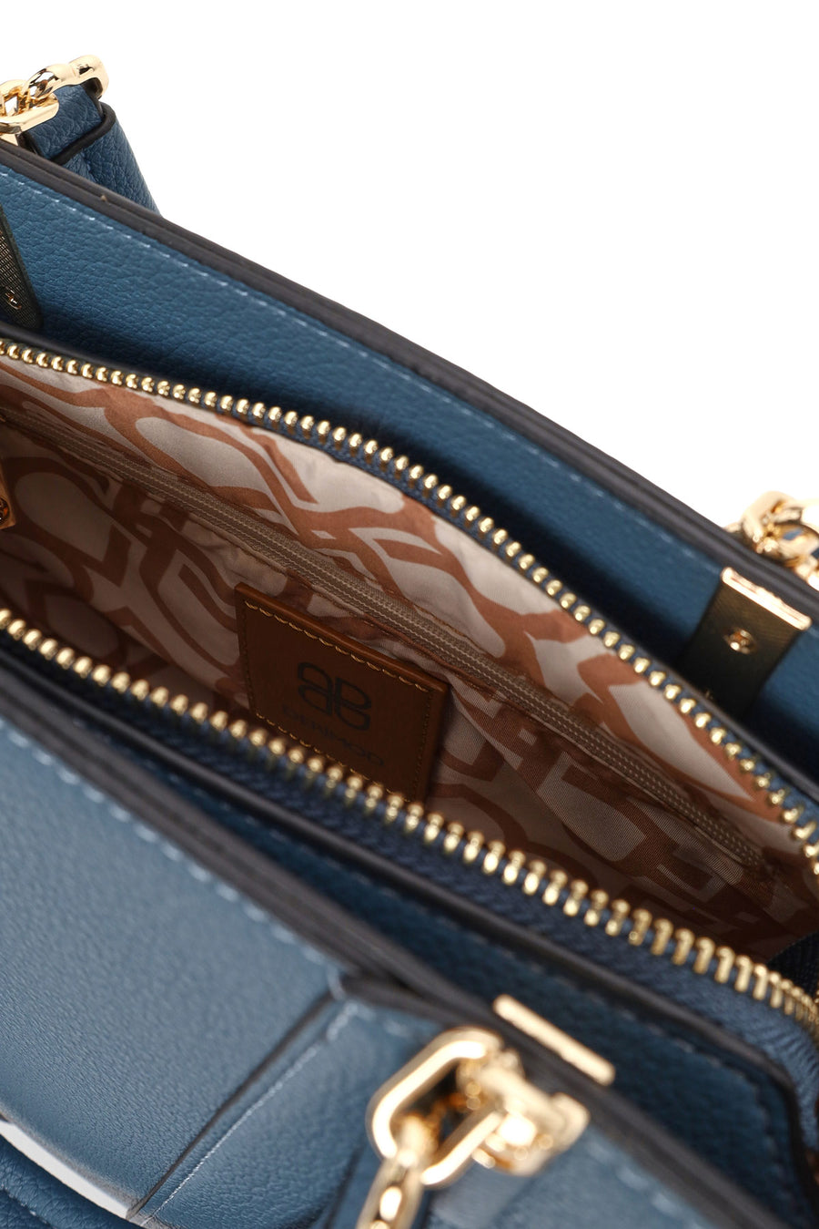Woman Blue Long-Strap Shoulder Bag