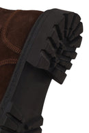 Male Brown Zip Closure Suede Boots | Derimod