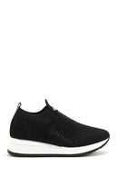 Derimod Zero Women's Black Thick Soled Stone Sneaker | Derimod