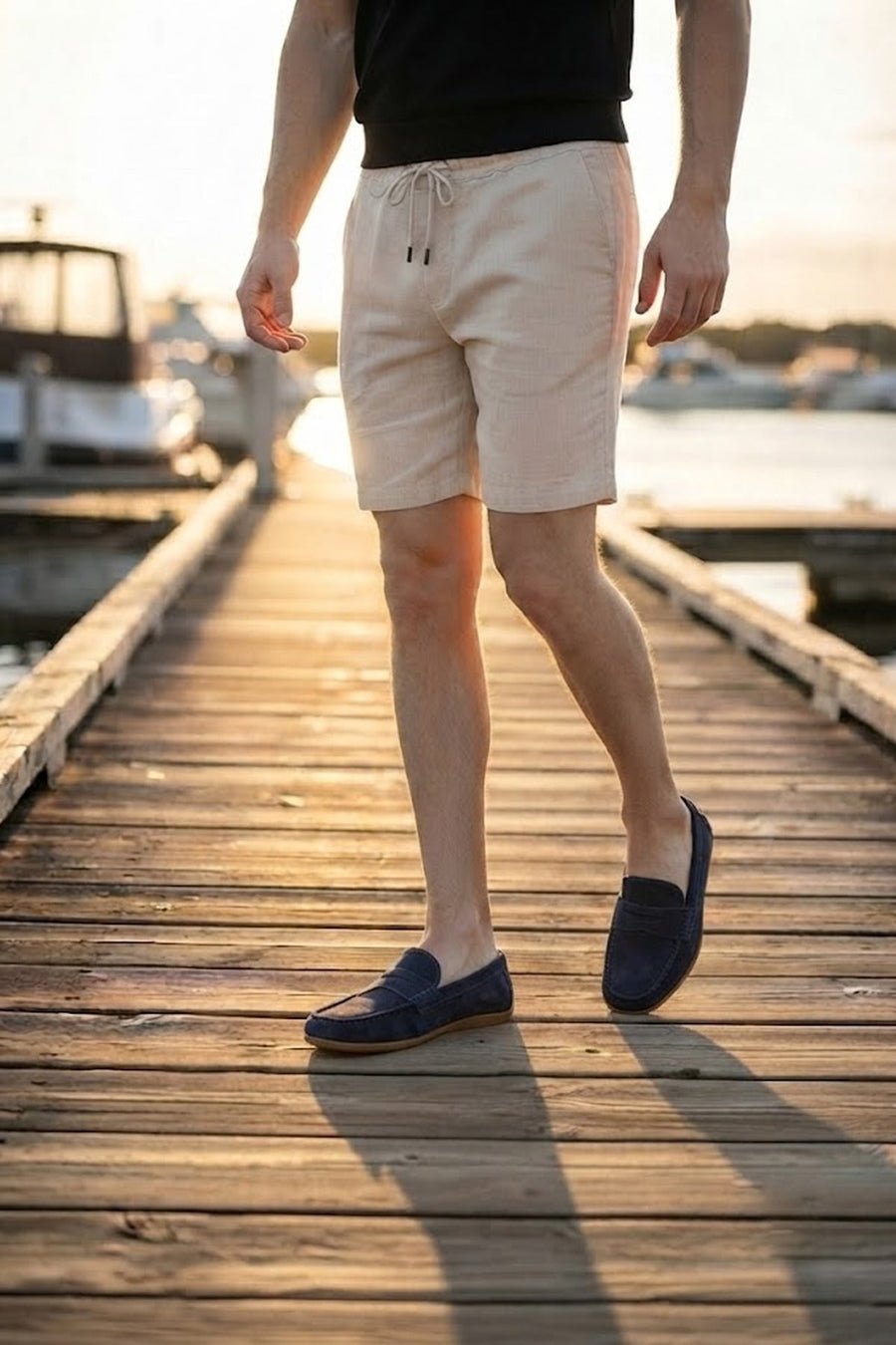 Male Navy Suede Loafer