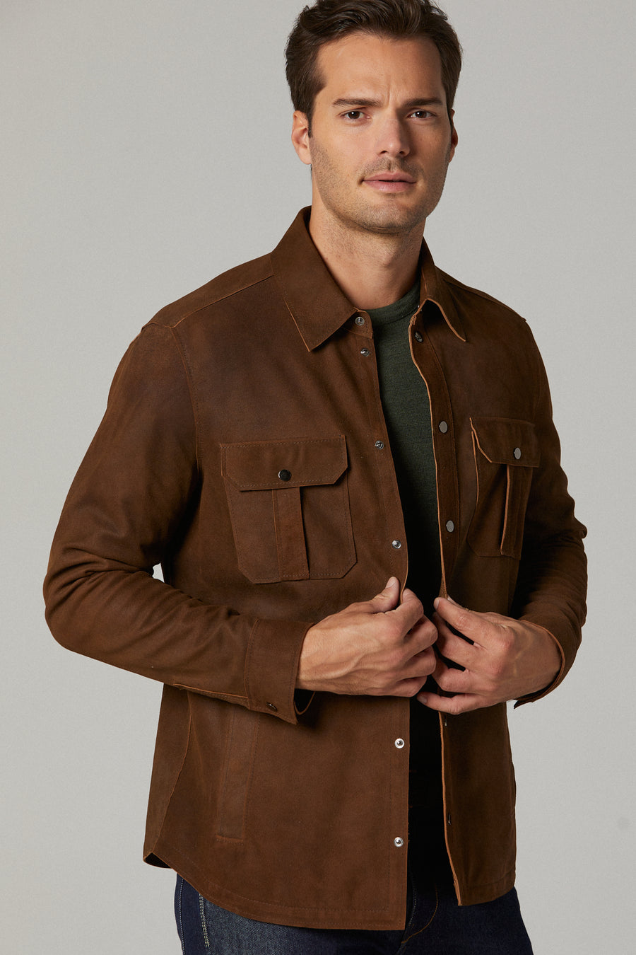 Paulo Men's Leather Jacket 20SGD6380CE | Derimod