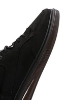 Men's Black Nubuck Leather Sneaker | Derimod