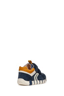 Geox Baby Boy Navy Blue Iupidoo Banded Leather Sneakers | Derimod