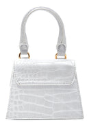 Kadın Kroko Desenli Mini El Çantası | Derimod