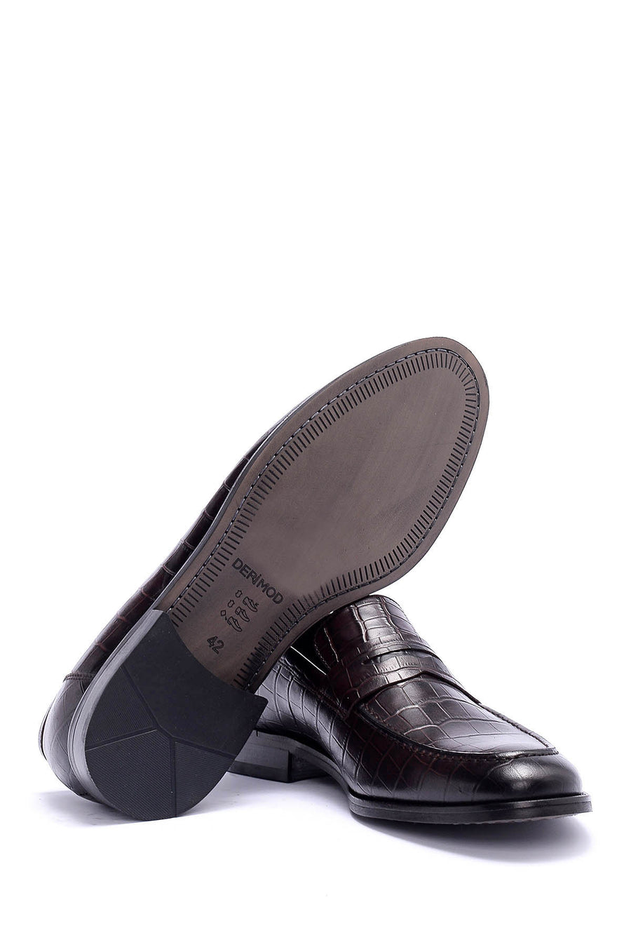Crocodile Patterned Men's Shoes