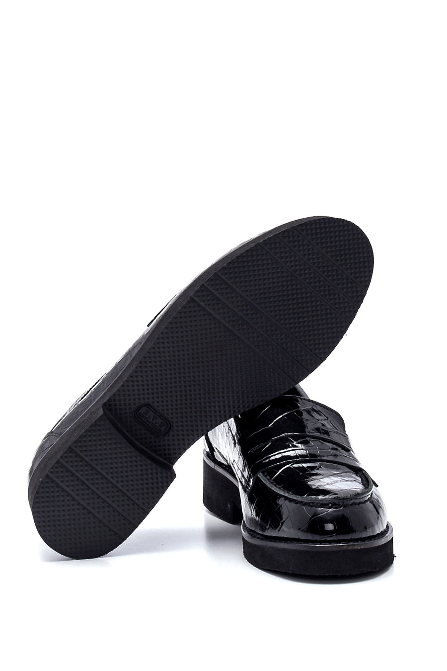 Kadın Deri Kroko Loafer
