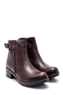 Women's Leather Zipper Boots | Derimod