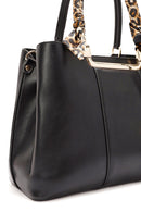 Women's Black Long Strap Handbag with Accessory Detail | Derimod