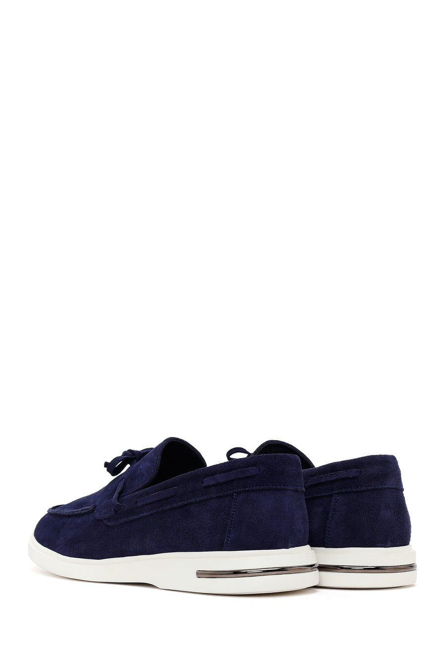 Men's Navy Blue Suede Leather Casual Loafer