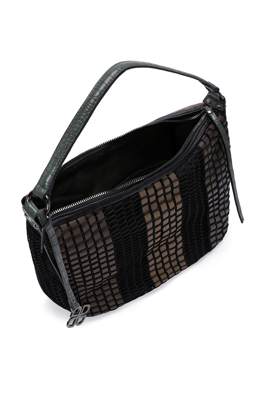 Women's Black Copper Long Strap Shoulder Bag