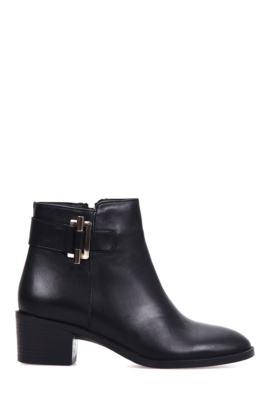 Women's Heeled Buckle Boots 18WFD138618 | Derimod