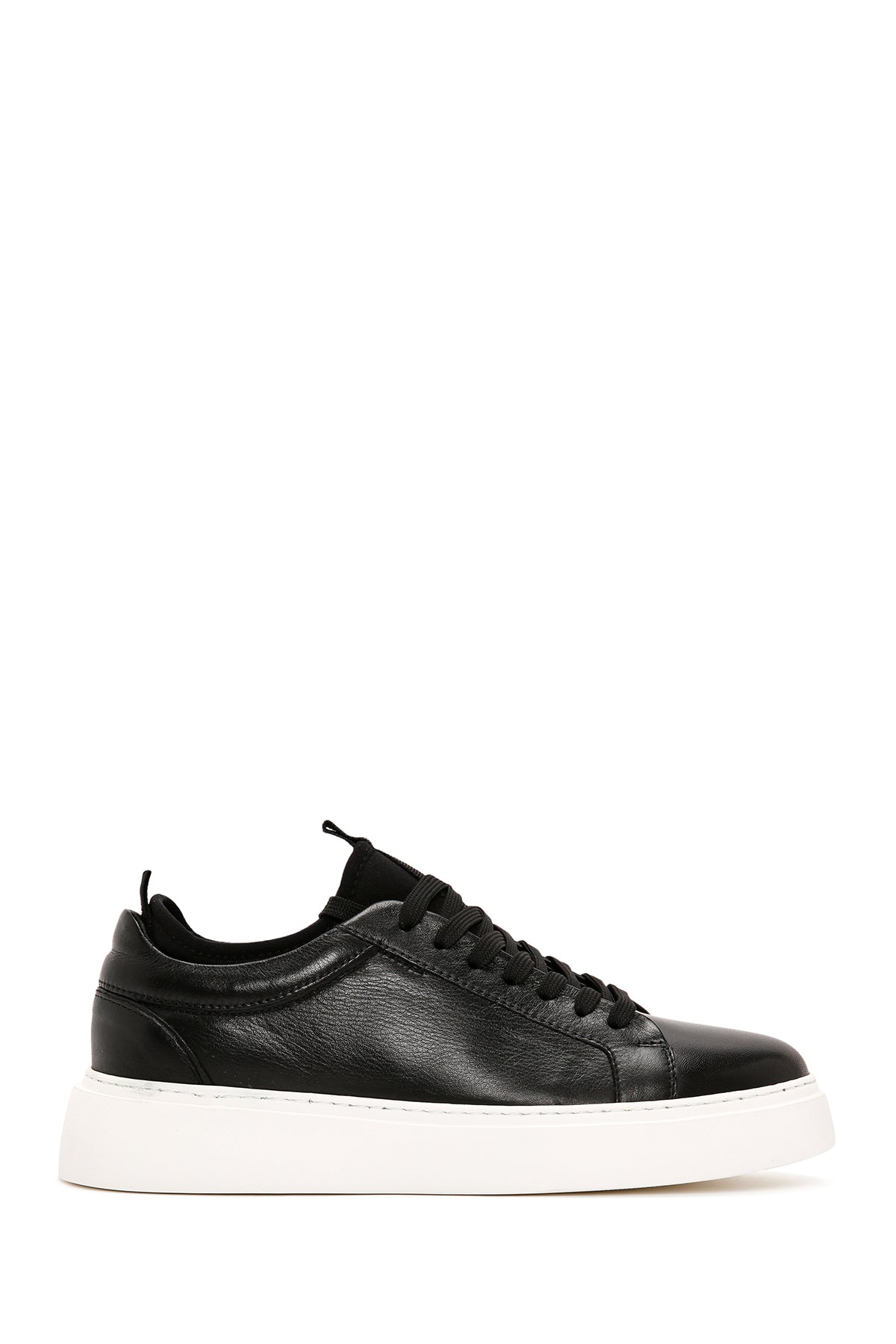 Men's Black Lace-up Leather Sneaker 24SFD610518 | Derimod