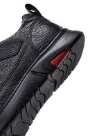 Men's Black Leather Casual Sneaker | Derimod