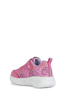 Geox Girls Fuchsia Assister Banded Fabric Sneakers | Derimod