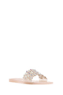 Women's Beige Stone Jelly Slippers | Derimod