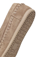 Woman Mink Tasselled Suede Loafer | Derimod