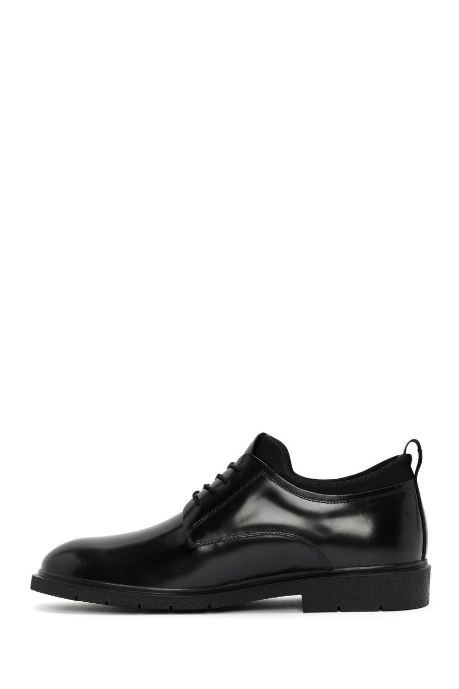 Men's Black Lace-up Leather Casual Shoes