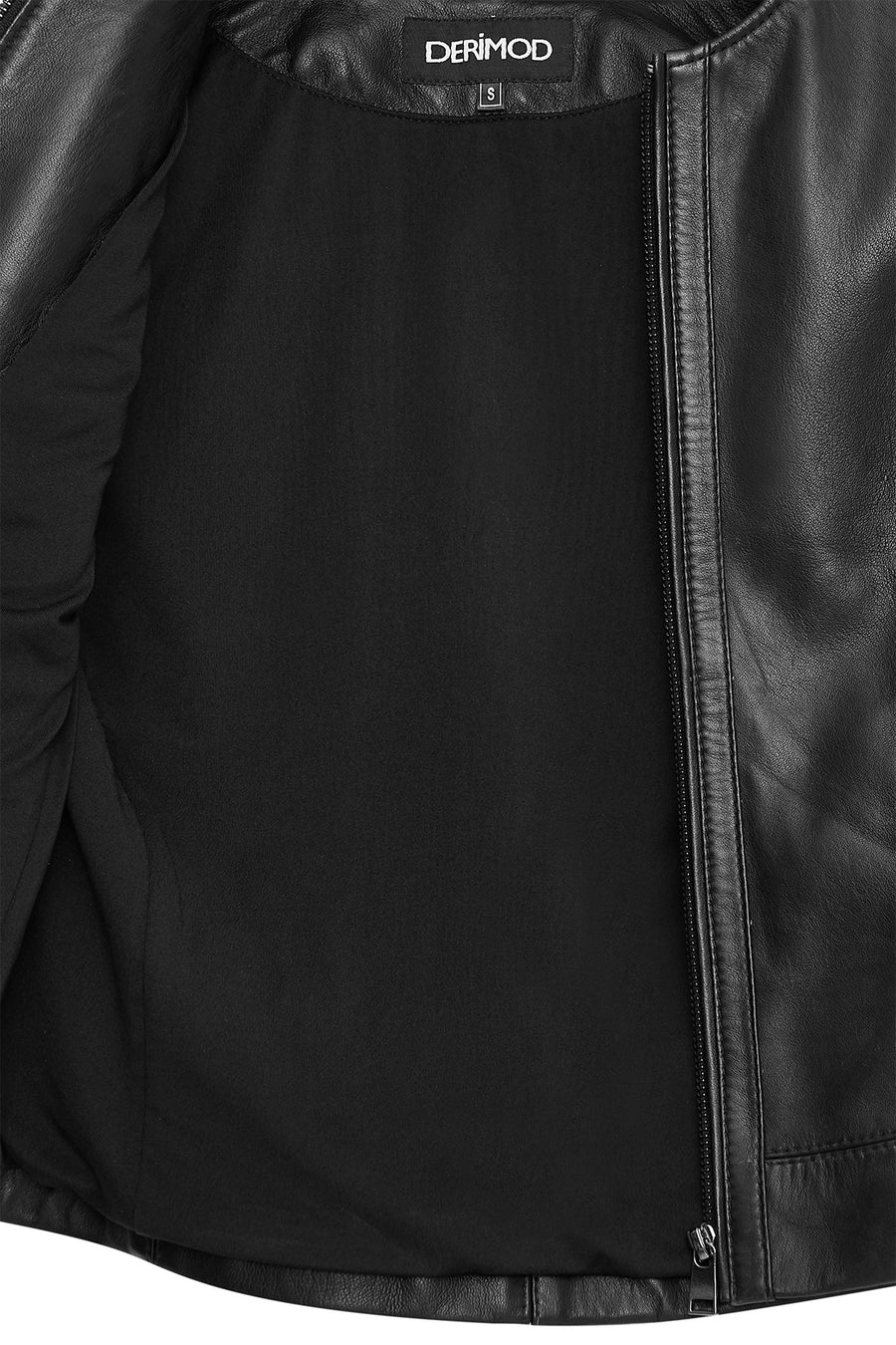 Flora Women's Black Slim Short Leather Jacket