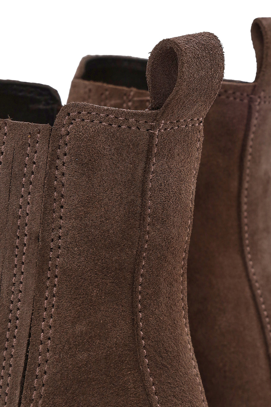 Woman Mink Suede Leather Chelsea Boots