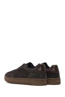 Male Anthracite Lace-up Thick-soled Suede Leather Sneaker | Derimod
