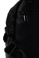 Women's Black Stone Backpack | Derimod