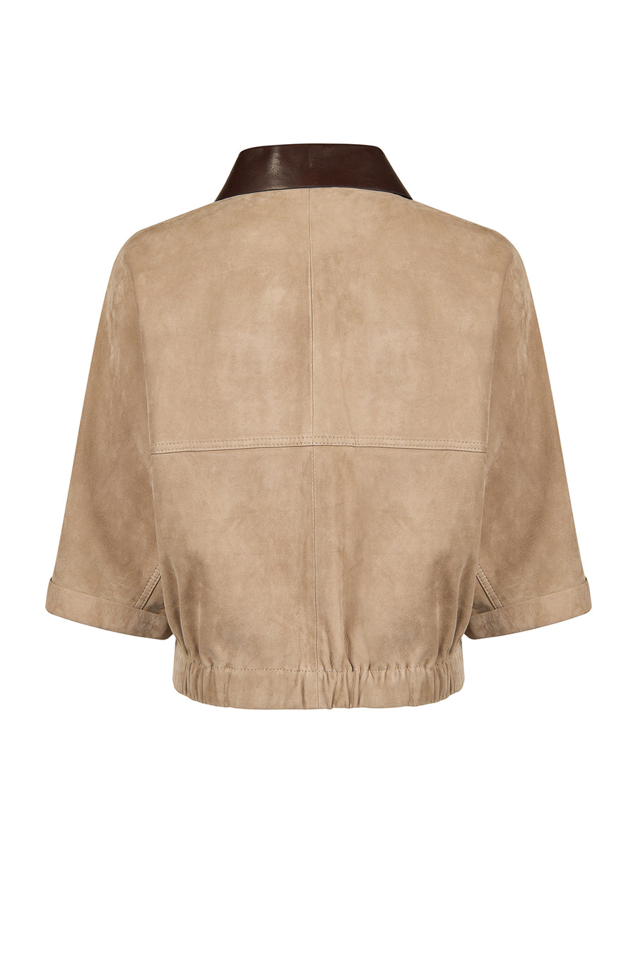 Mexico Woman Beige Oversize Suede Jacket