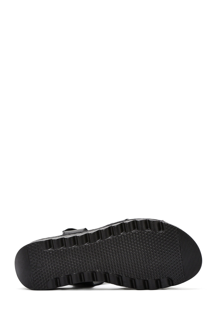 Women's Black Ankle Strap Comfort Leather Sandals