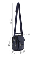 Men's Navy Blue Messenger Bag | Derimod