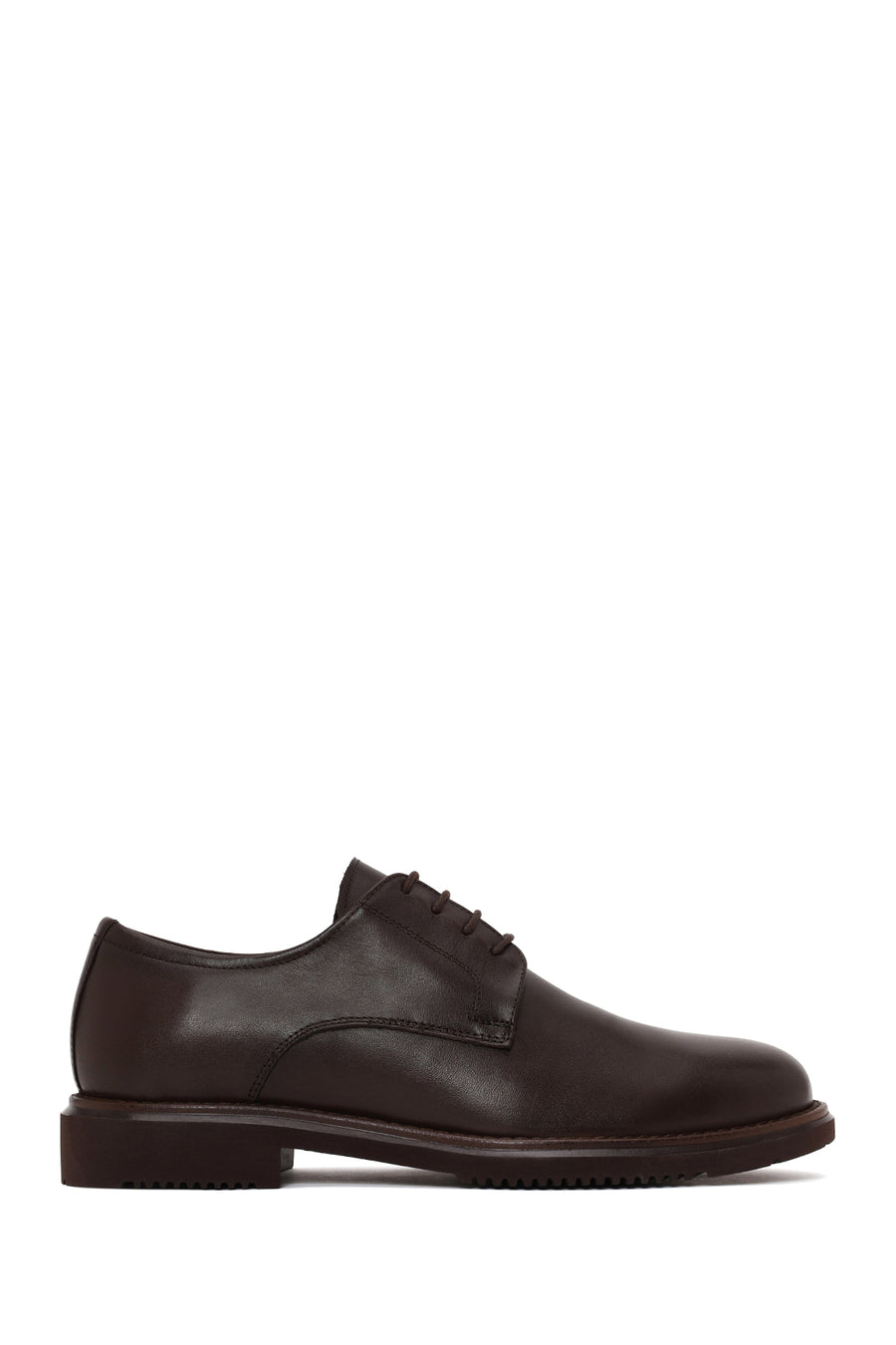 Male Brown Lace-up Leather Casual Shoes WM800004DV | Derimod