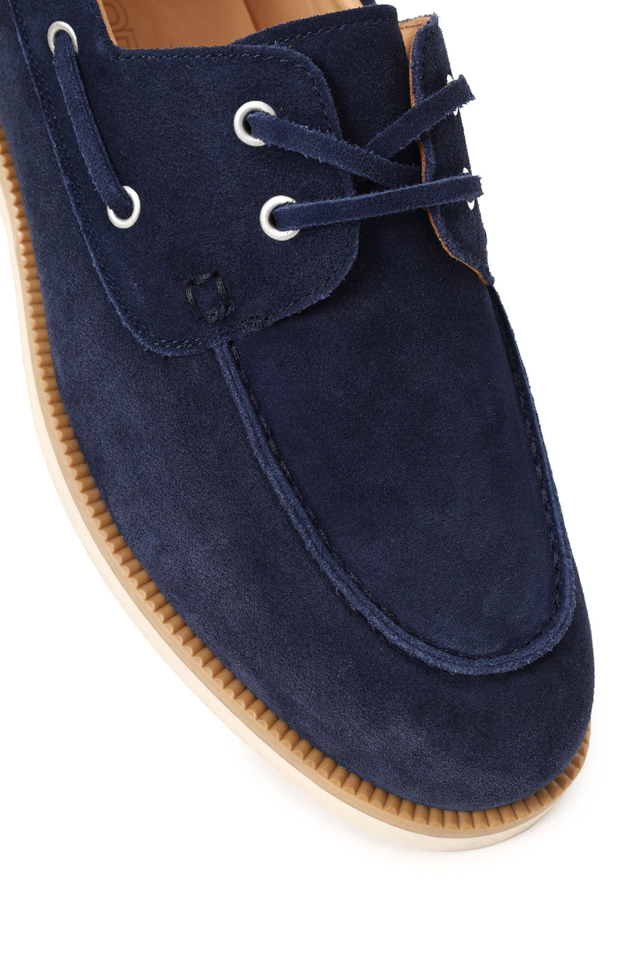 Male Navy Blue Lace-Up Suede Casual Shoes