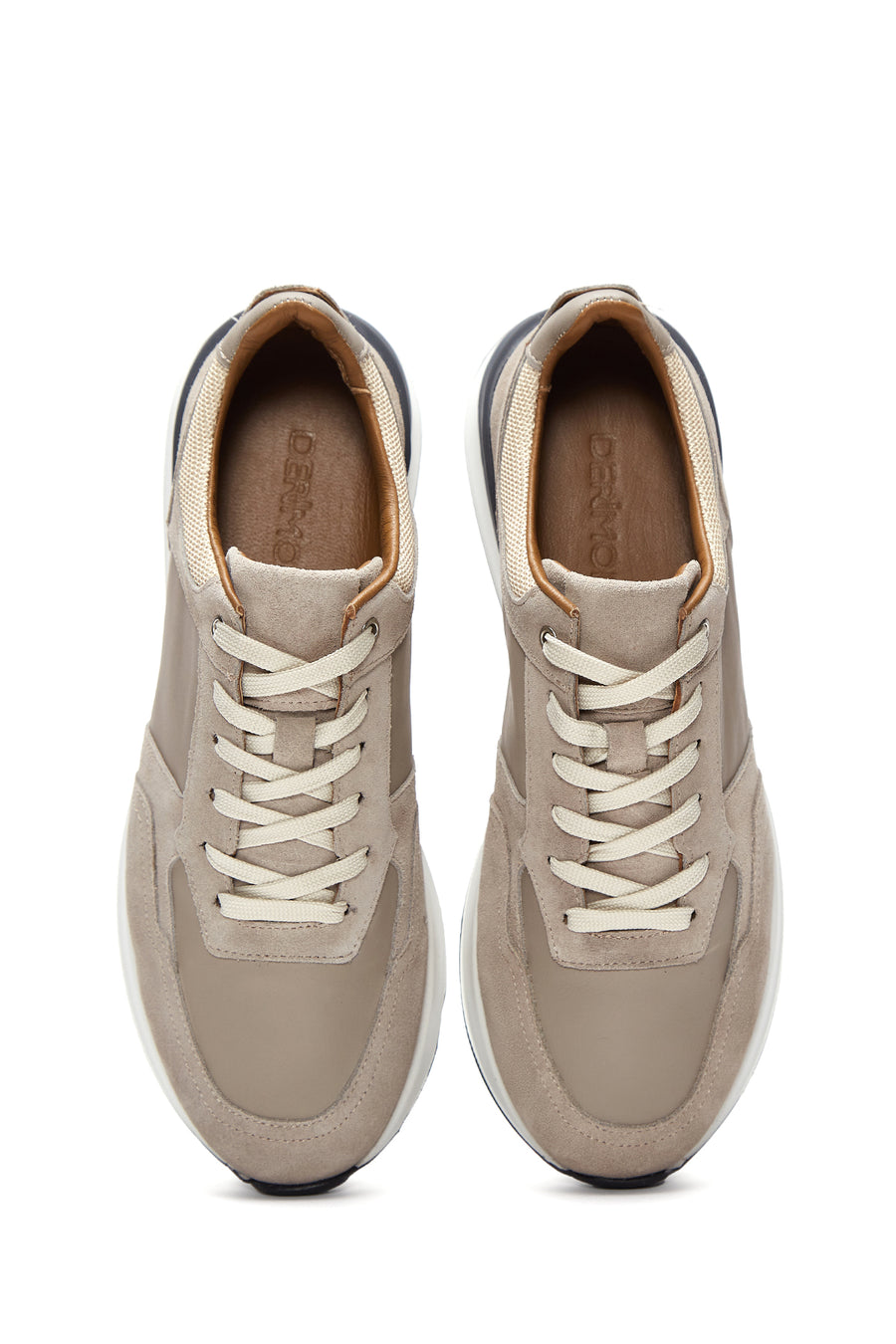 Erkek Bej Süet Deri Sneaker