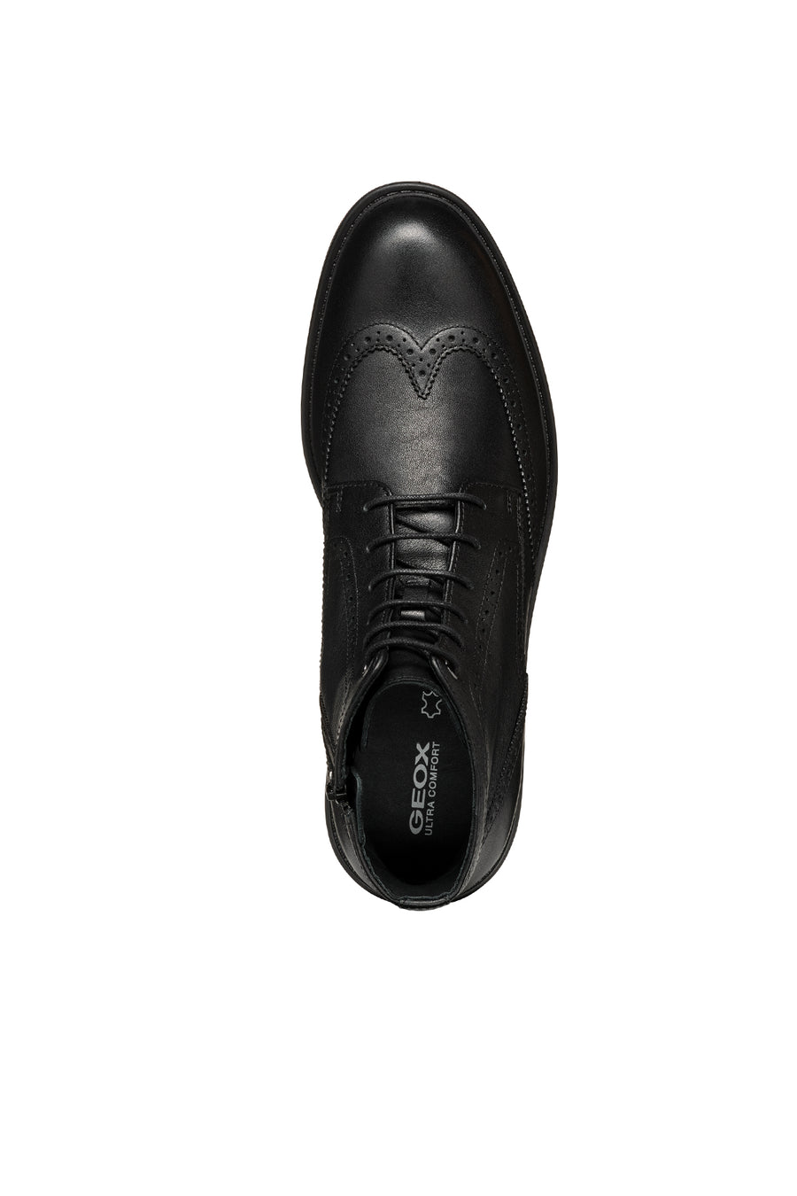 Geox Erkek Siyah Walk Pleasure C Bağcıklı Deri Bot