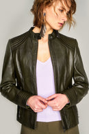 Janet Women's Leather Jacket | Derimod