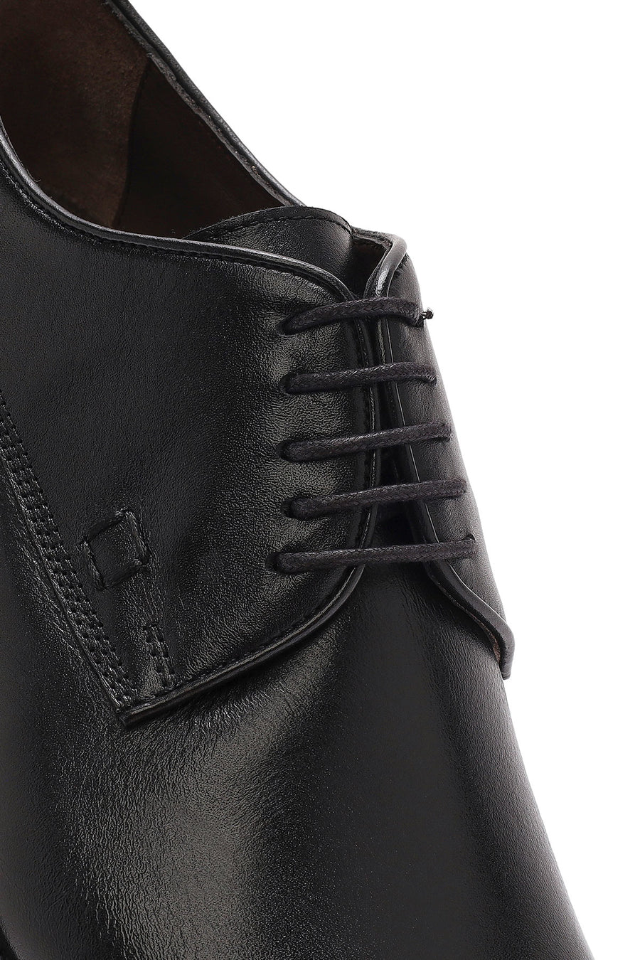 
Men's Black Lace-Up Leather Classic Shoes
